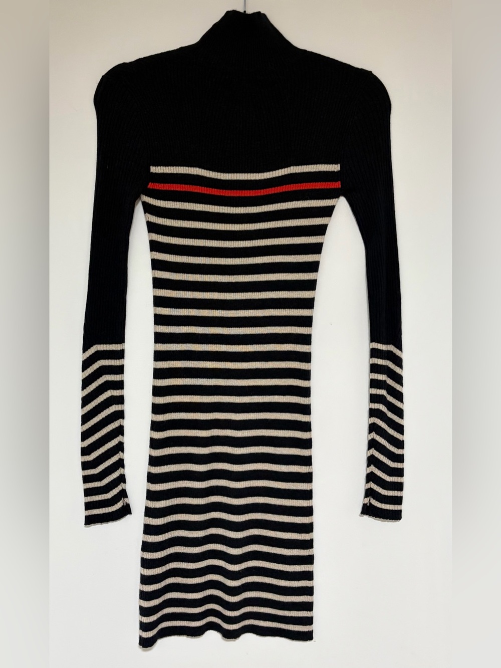 Rag & Bone Women’s Kate Navy Stripe Cashmere Blend Long Sleeve Dress Size XS NWT - Picture 4 of 10